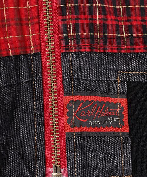 PINK HOUSE / ピンクハウス ブルゾン | ●コードチェック使いデニムブルゾン | 詳細5