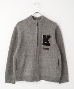 PINK HOUSE / ピンクハウス カーディガン・ボレロ | Kロゴワッペン使いフルジップニットカーディガン
