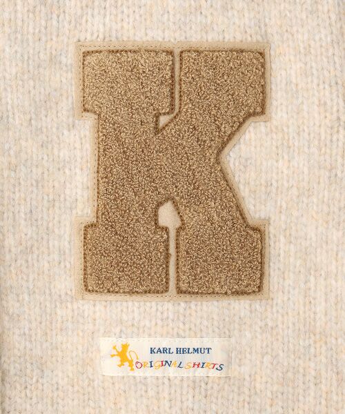 PINK HOUSE / ピンクハウス カーディガン・ボレロ | ●Kロゴワッペン使いフルジップニットカーディガン | 詳細1