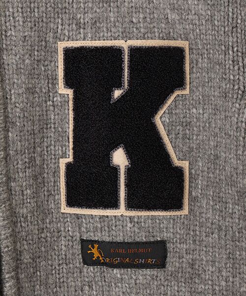 PINK HOUSE / ピンクハウス カーディガン・ボレロ | ●Kロゴワッペン使いフルジップニットカーディガン | 詳細2