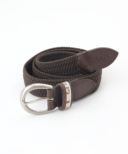 PINK HOUSE/ピンクハウス ロゴ型押しメッシュベルト チャ M PINK HOUSE/ピンクハウス ロゴ型押しメッシュベルト チャ M