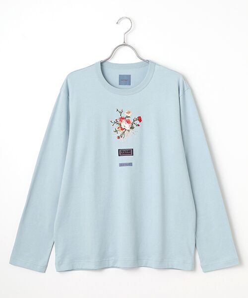 PINK HOUSE/ピンクハウス ジョセフィーヌプリントカットソー ブルー M PINK HOUSE/ピンクハウス ジョセフィーヌプリントカットソー ブルー M