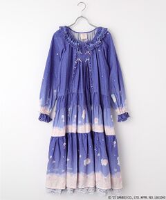 PINK HOUSE / ピンクハウス ロング・マキシ丈ワンピース | Little Twin Stars×PINK HOUSE A Starry Night Wish柄ミディワンピース