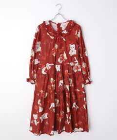 PINK HOUSE / ピンクハウス ロング・マキシ丈ワンピース | PINK HOUSE×Momoclo ももクロベアプリントミディワンピース