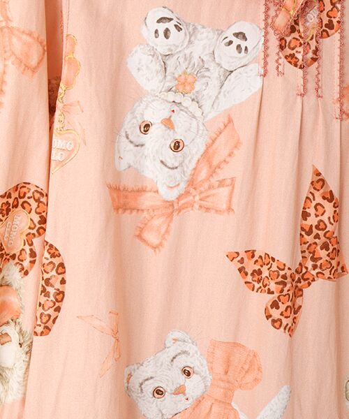 PINK HOUSE / ピンクハウス ロング・マキシ丈ワンピース | PINK HOUSE×Momoclo ももクロベアプリントミディワンピース | 詳細3