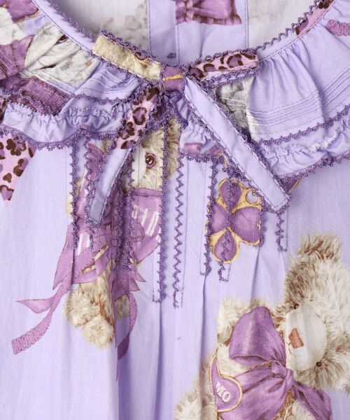 PINK HOUSE / ピンクハウス ロング・マキシ丈ワンピース | PINK HOUSE×Momoclo ももクロベアプリントミディワンピース | 詳細10