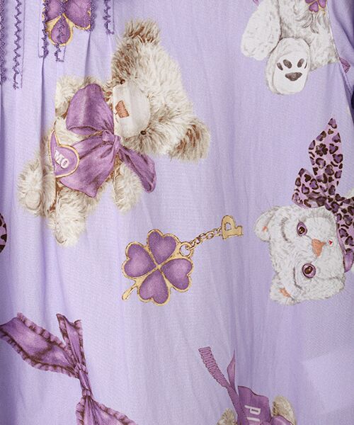 PINK HOUSE / ピンクハウス ロング・マキシ丈ワンピース | PINK HOUSE×Momoclo ももクロベアプリントミディワンピース | 詳細11