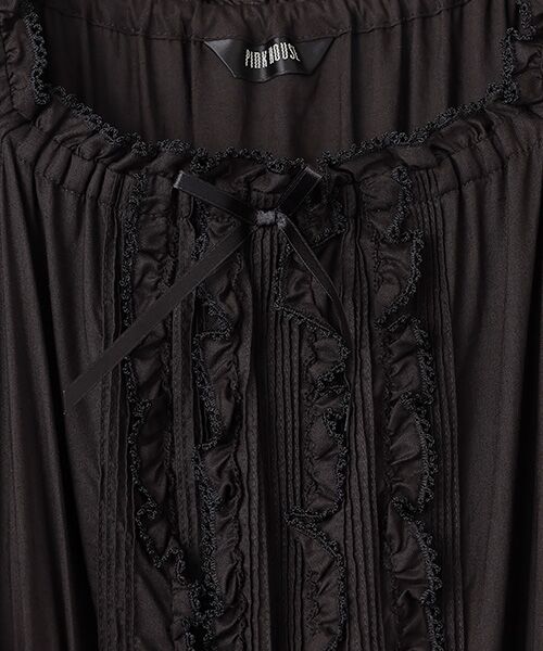 PINK HOUSE / ピンクハウス ロング・マキシ丈ワンピース | フリル使いワンピース | 詳細1