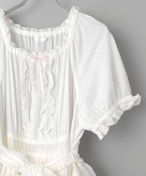 PINK HOUSE / ピンクハウス ロング・マキシ丈ワンピース | フリル使いワンピース | 詳細3