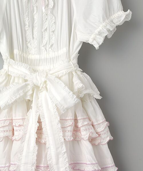 PINK HOUSE / ピンクハウス ロング・マキシ丈ワンピース | フリル使いワンピース | 詳細4