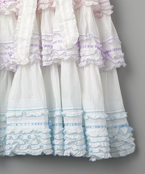 PINK HOUSE / ピンクハウス ロング・マキシ丈ワンピース | フリル使いワンピース | 詳細5