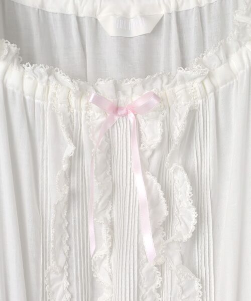 PINK HOUSE / ピンクハウス ロング・マキシ丈ワンピース | フリル使いワンピース | 詳細7