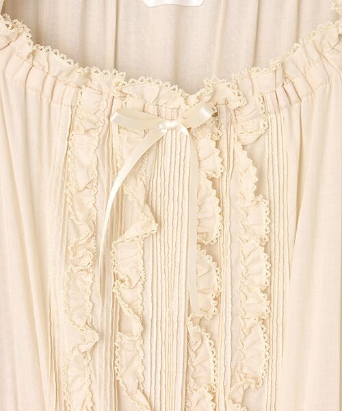 PINK HOUSE / ピンクハウス ロング・マキシ丈ワンピース | フリル使いワンピース | 詳細8