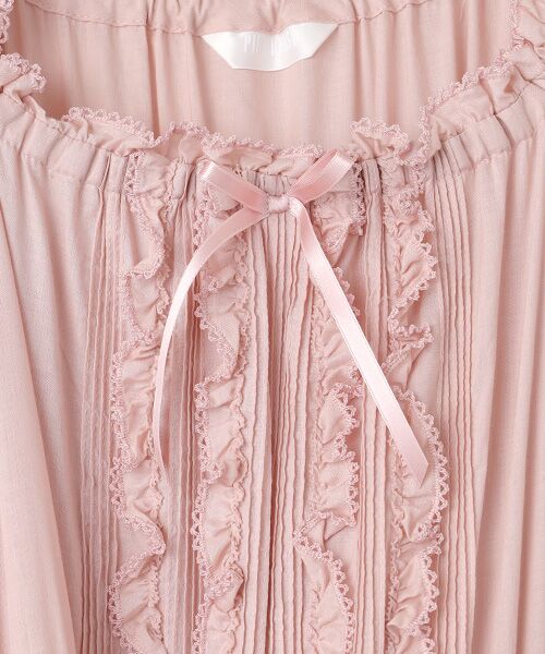 PINK HOUSE / ピンクハウス ロング・マキシ丈ワンピース | フリル使いワンピース | 詳細9
