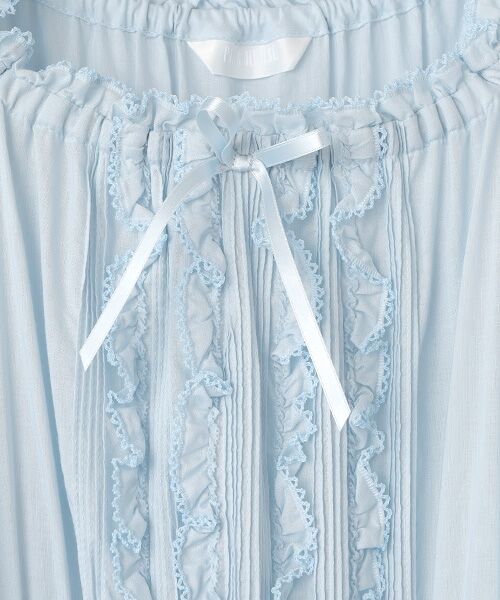 PINK HOUSE / ピンクハウス ロング・マキシ丈ワンピース | フリル使いワンピース | 詳細10