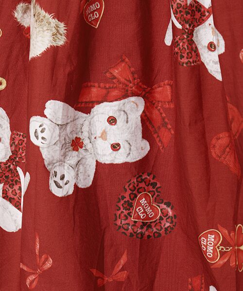 PINK HOUSE / ピンクハウス ロング・マキシ丈ワンピース | PINK HOUSE×Momoclo ももクロベアプリントフードワンピース | 詳細2