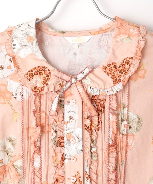 PINK HOUSE / ピンクハウス ロング・マキシ丈ワンピース | PINK HOUSE×Momoclo ももクロベアプリントフードワンピース | 詳細8