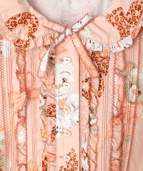 PINK HOUSE / ピンクハウス ロング・マキシ丈ワンピース | PINK HOUSE×Momoclo ももクロベアプリントフードワンピース | 詳細9