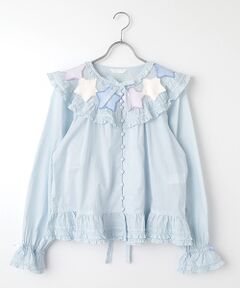 PINK HOUSE / ピンクハウス シャツ・ブラウス | 星形ワッペン使い配色ブラウス