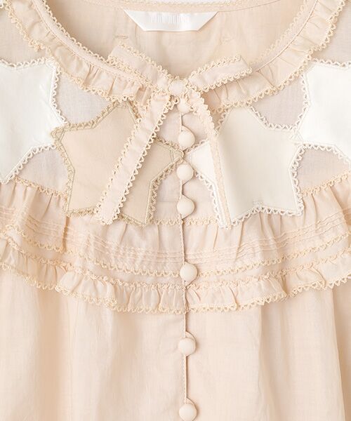 PINK HOUSE / ピンクハウス シャツ・ブラウス | 星形ワッペン使い配色ブラウス | 詳細2