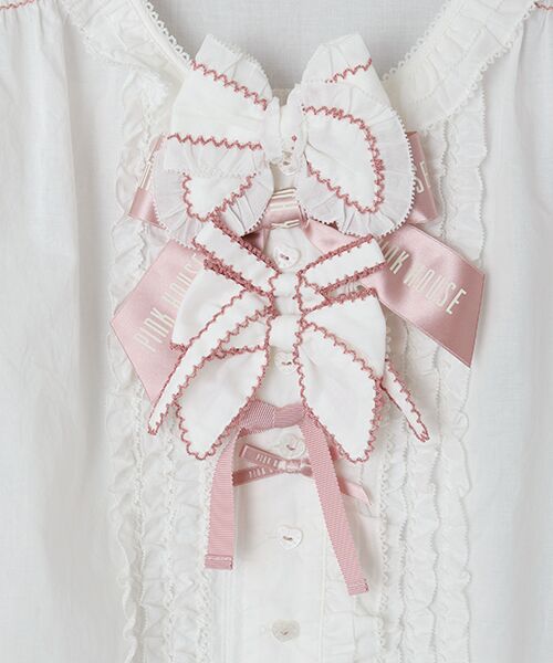 PINK HOUSE / ピンクハウス シャツ・ブラウス | スモック刺繍ブラウス | 詳細3