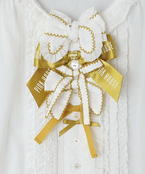 PINK HOUSE / ピンクハウス シャツ・ブラウス | スモック刺繍ブラウス | 詳細4