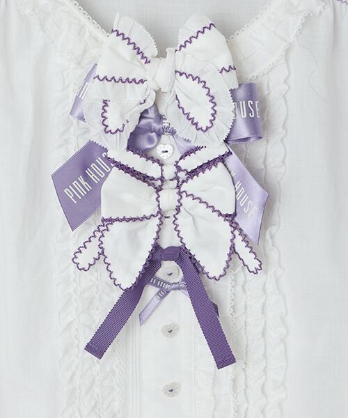 PINK HOUSE / ピンクハウス シャツ・ブラウス | スモック刺繍ブラウス | 詳細8