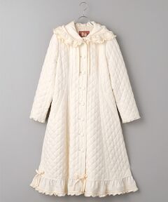 PINK HOUSE / ピンクハウス その他アウター | フリルフード付きキルティングロングコート