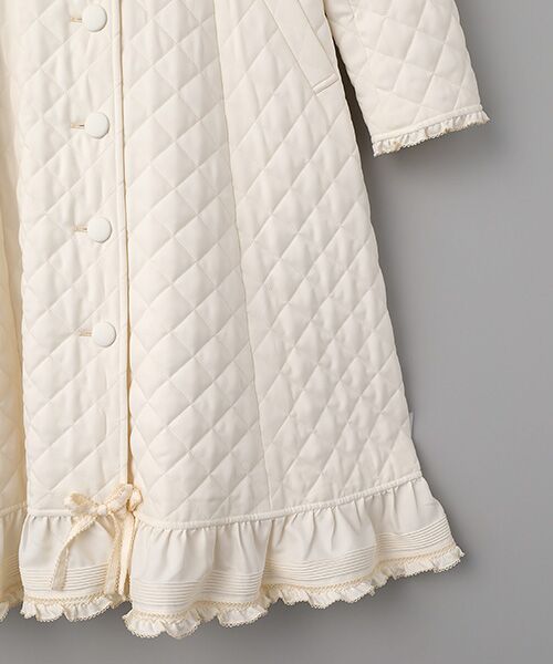 PINK HOUSE / ピンクハウス その他アウター | フリルフード付きキルティングロングコート | 詳細5