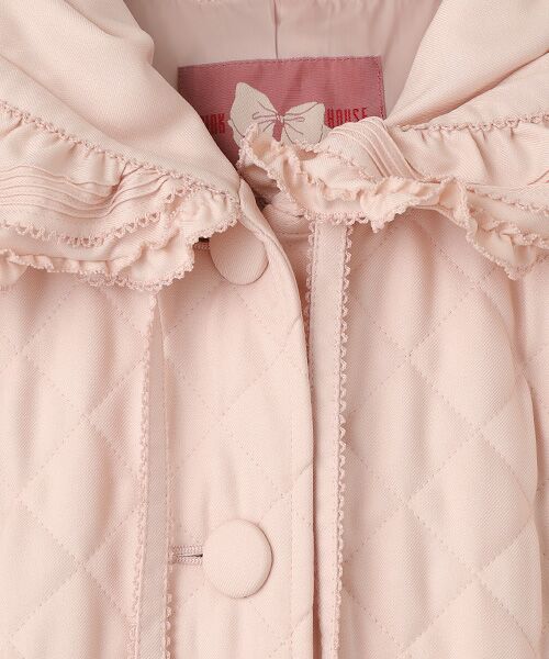 PINK HOUSE / ピンクハウス その他アウター | フリルフード付きキルティングロングコート | 詳細8
