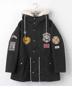 PINK HOUSE / ピンクハウス ミリタリージャケット・コート | PINK HOUSE×Momoclo パイレーツキャットワッペンモッズコート