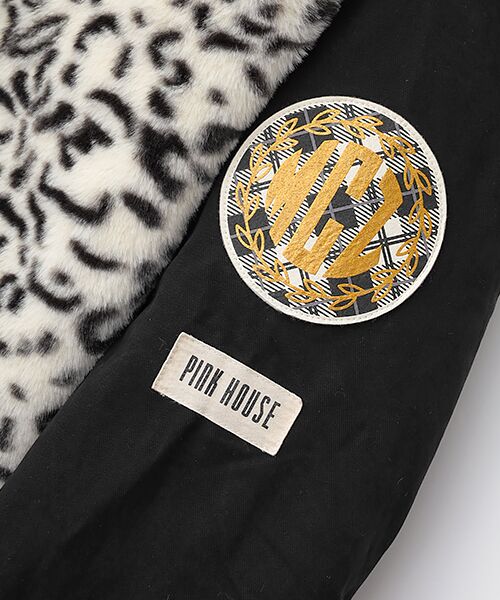 PINK HOUSE / ピンクハウス ミリタリージャケット・コート | PINK HOUSE×Momoclo パイレーツキャットワッペンモッズコート | 詳細13