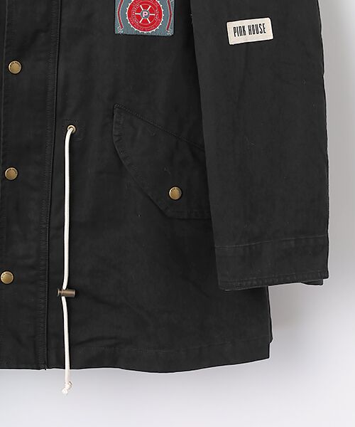 PINK HOUSE / ピンクハウス ミリタリージャケット・コート | PINK HOUSE×Momoclo パイレーツキャットワッペンモッズコート | 詳細3
