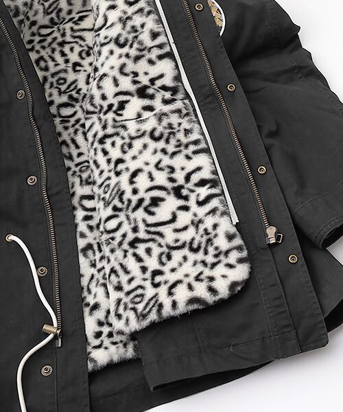 PINK HOUSE / ピンクハウス ミリタリージャケット・コート | PINK HOUSE×Momoclo パイレーツキャットワッペンモッズコート | 詳細4