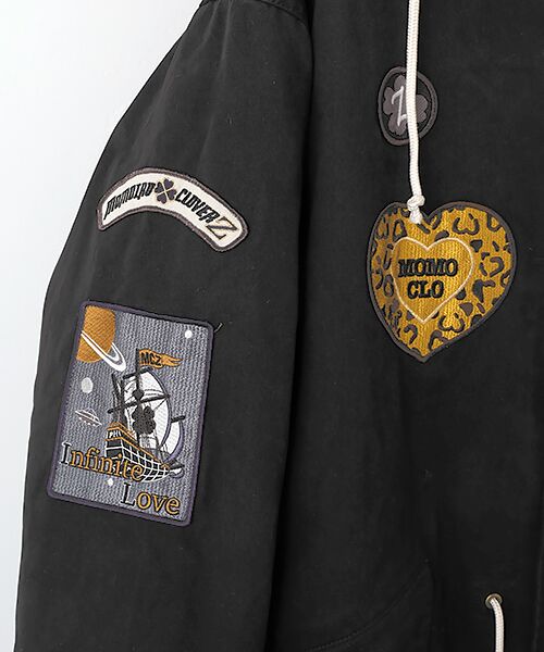 PINK HOUSE / ピンクハウス ミリタリージャケット・コート | PINK HOUSE×Momoclo パイレーツキャットワッペンモッズコート | 詳細6