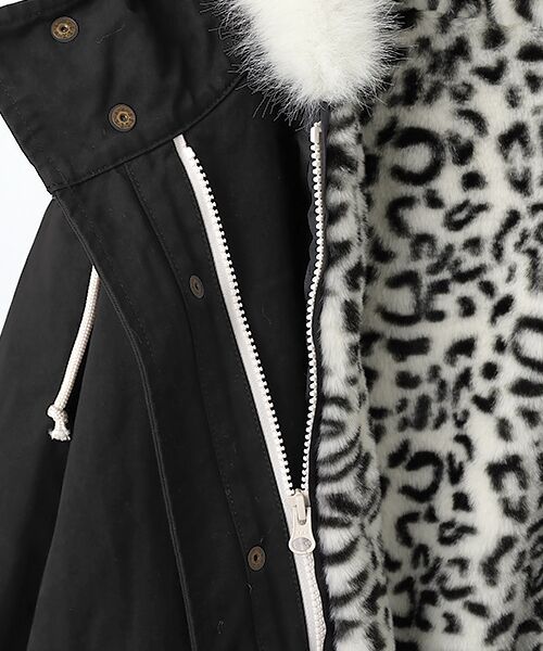 PINK HOUSE / ピンクハウス ミリタリージャケット・コート | PINK HOUSE×Momoclo パイレーツキャットワッペンモッズコート | 詳細8