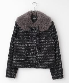 PINK HOUSE / ピンクハウス その他アウター | ファー使いファンシーツイードジャケット