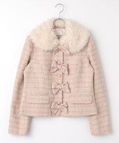 PINK HOUSE / ピンクハウス その他アウター | ファー使いファンシーツイードジャケット