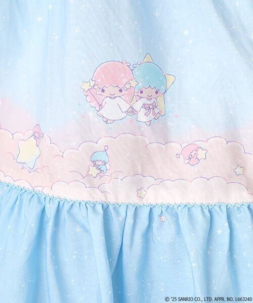 PINK HOUSE / ピンクハウス ロング・マキシ丈スカート | Little Twin Stars×PINK HOUSE A Starry Night Wish柄スカート | 詳細4