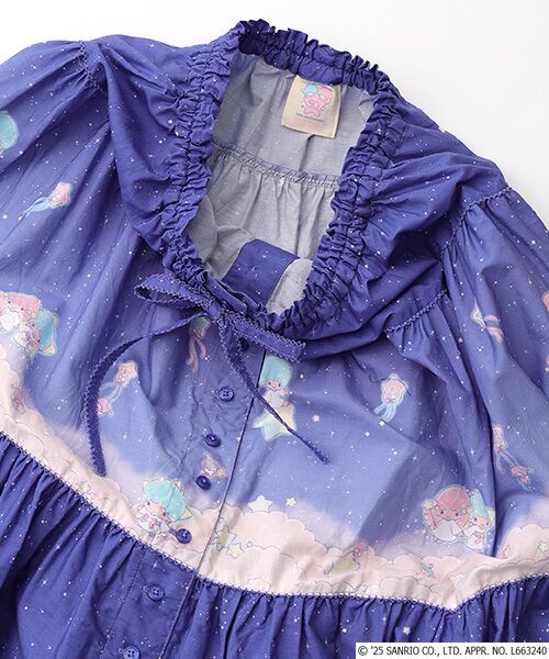 PINK HOUSE / ピンクハウス ロング・マキシ丈スカート | Little Twin Stars×PINK HOUSE A Starry Night Wish柄スカート | 詳細8