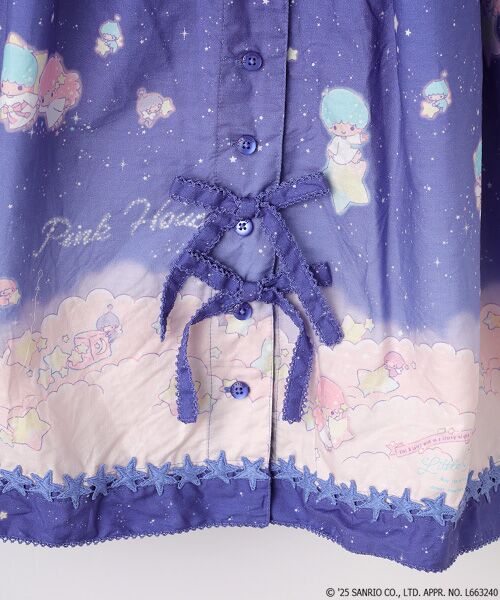 PINK HOUSE / ピンクハウス ロング・マキシ丈スカート | Little Twin Stars×PINK HOUSE A Starry Night Wish柄スカート | 詳細9