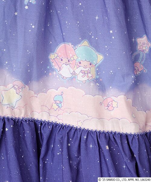 PINK HOUSE / ピンクハウス ロング・マキシ丈スカート | Little Twin Stars×PINK HOUSE A Starry Night Wish柄スカート | 詳細10