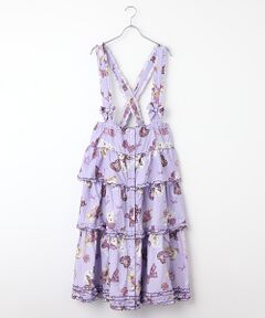 PINK HOUSE / ピンクハウス ロング・マキシ丈スカート | PINK HOUSE×Momoclo ももクロベアプリント吊りスカート