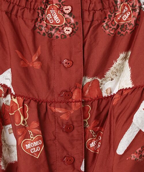 PINK HOUSE / ピンクハウス ロング・マキシ丈スカート | PINK HOUSE×Momoclo ももクロベアプリント吊りスカート | 詳細2