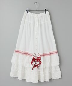 PINK HOUSE / ピンクハウス ロング・マキシ丈スカート | スモック刺繍スカート