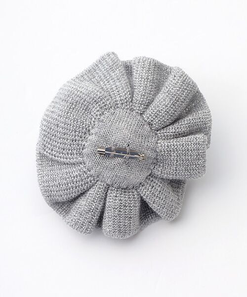 PINK HOUSE / ピンクハウス ニット・セーター | フラワーモチーフブローチ付きフリルニット | 詳細9