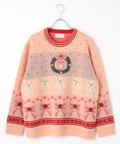 PINK HOUSE / ピンクハウス ニット・セーター | PINK HOUSE×Momocloポップルモチーフニット