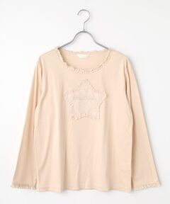 PINK HOUSE / ピンクハウス カットソー | 星形ワッペン付きカットソー