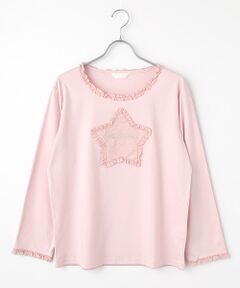 PINK HOUSE / ピンクハウス カットソー | 星形ワッペン付きカットソー