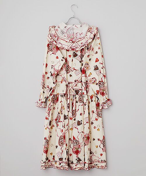 PINK HOUSE / ピンクハウス ロング・マキシ丈ワンピース | スウィートメモリーズプリントミディワンピース | 詳細2